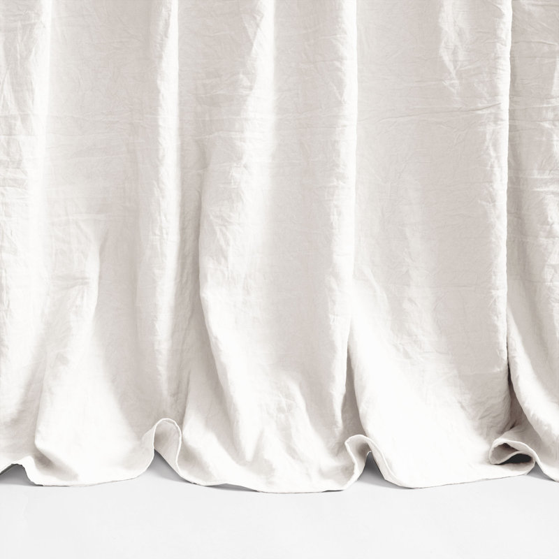 Reyna Microfiber Ruffle Skirt Bedspread Set, White, California King Bedspread  + 2 Cal King Shams
