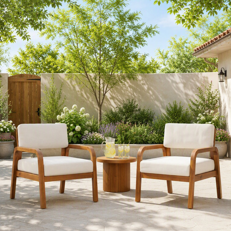 Outdoor Lounge Chair with Cushions