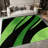 1PC Abstract Green & Black Tropical Leaf Watercolor area rugs for Living Room, Soft and Comfortable, Suitable for all seasons, easy-to-maintain, machine washable Indoor floor mat, Under Table Farmhouse suitable for under dining table, bedroom,-129131705
