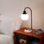 Abat-jour sphérique en verre 20 po et lampe de table en marbre, ampoule incluse-758795419