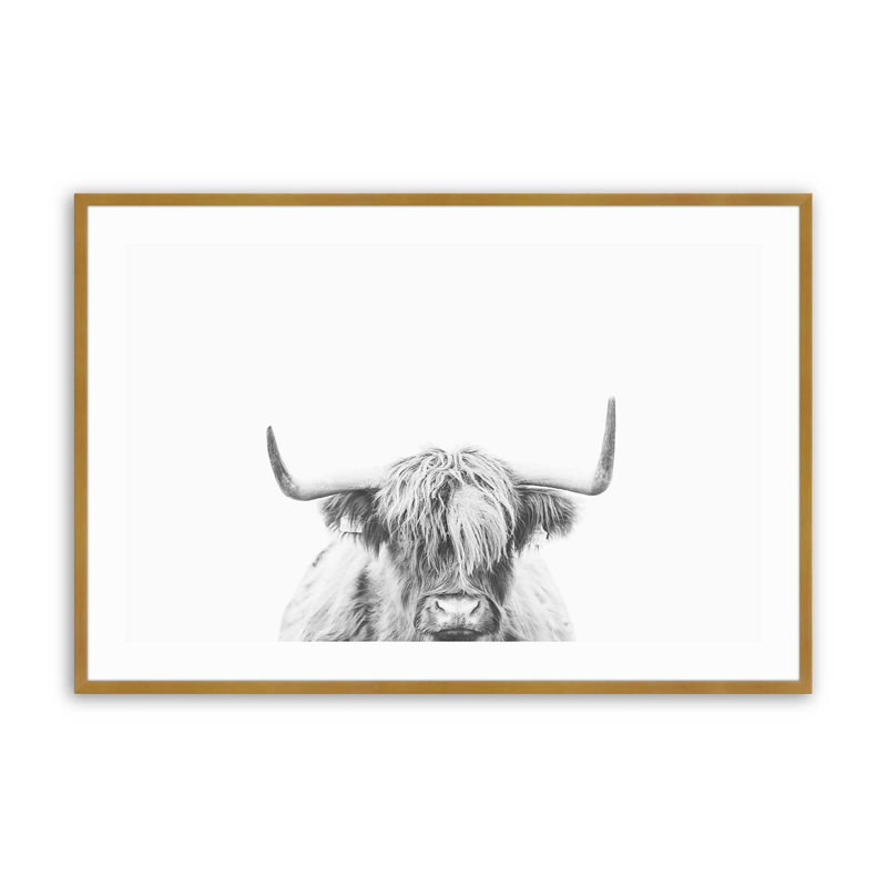 Imprimé Highland Pride, Cadre doré poli, H 17,25 po x l 21,25 po x P 1,25 po
