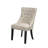 Miesville Upholstered Side Chairs, Cream Linen