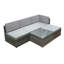 OR008 CORNER SOFA SET (GREY/GREY)-301125849