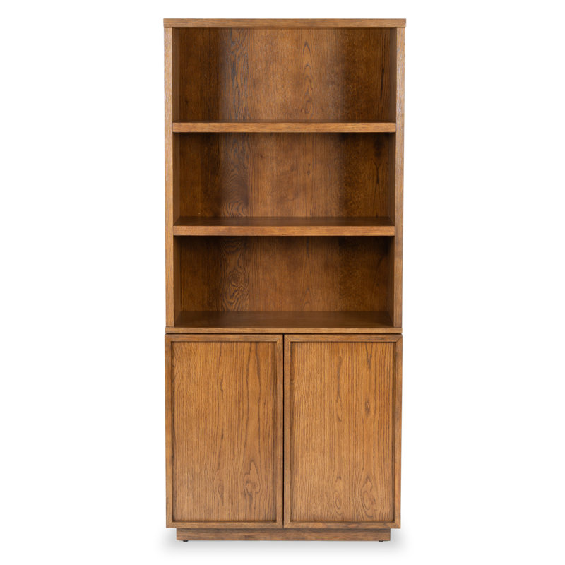 Hudson Storage Bookcase, Medium Oak