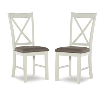 Chaise d'appoint rembourrée en bois massif Atiqa