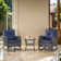 Gaetanino Wicker Rattan Outdoor Rocking Chair Set with Side Table (2 chairs and 1 side table)