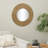 Crin Metal Abstract Gold Wall Mirror with Overlapping Wire Rings-244123702