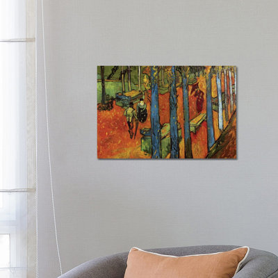 Falling Leaves, 1888 by Vincent Van Gogh - Wrapped Canvas Painting