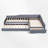 Upholstered L-Shape Double Twin Platform Beds With Trundle-114566692