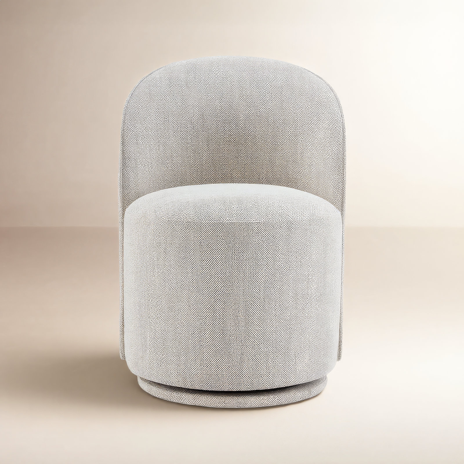 Sharlene Swivel Dining Chair, Prestige Ivory Basketweave