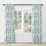 Solstice Printed Curtain Panel In Spa