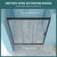 Portes de douche et de baignoire à triple dérivation peu encombrantes, verre de qualité supérieure, style moderne