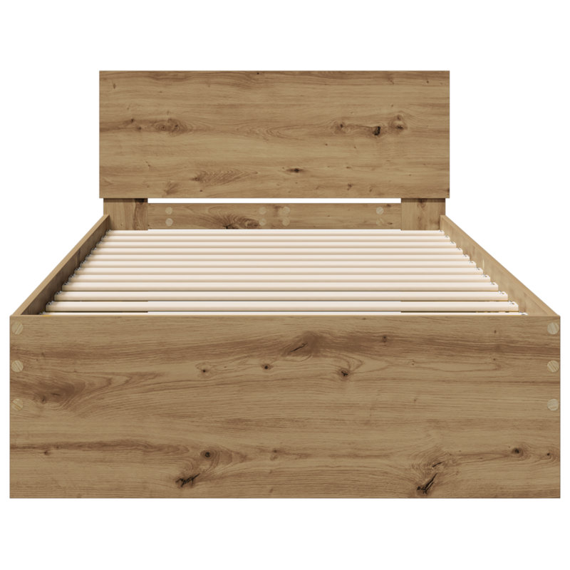 Bed, Artisan Oak, European Single (90 x 200 cm)