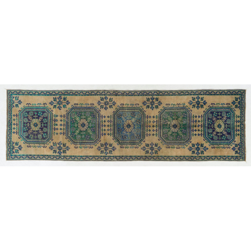 Tapis de couloir rétro en laine fait à la main pour décoration de couloir ou d'entrée