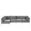 Orourke 5 Seater Velvet Corner Sofa -1200476085-1200476086