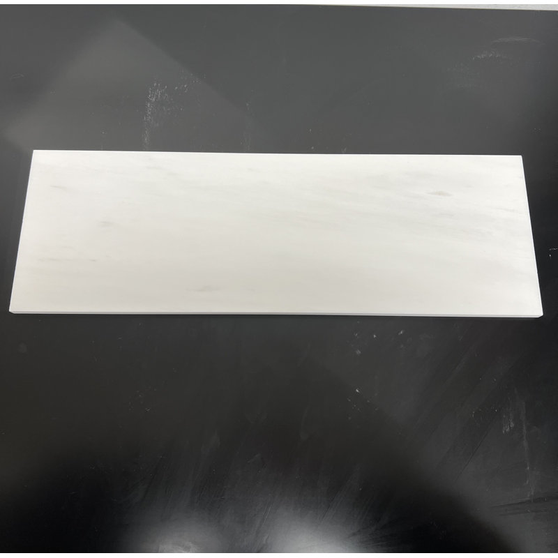 Carreau de marbre et de marbre Bianco Dolomite 6 po x 18 po, Poli