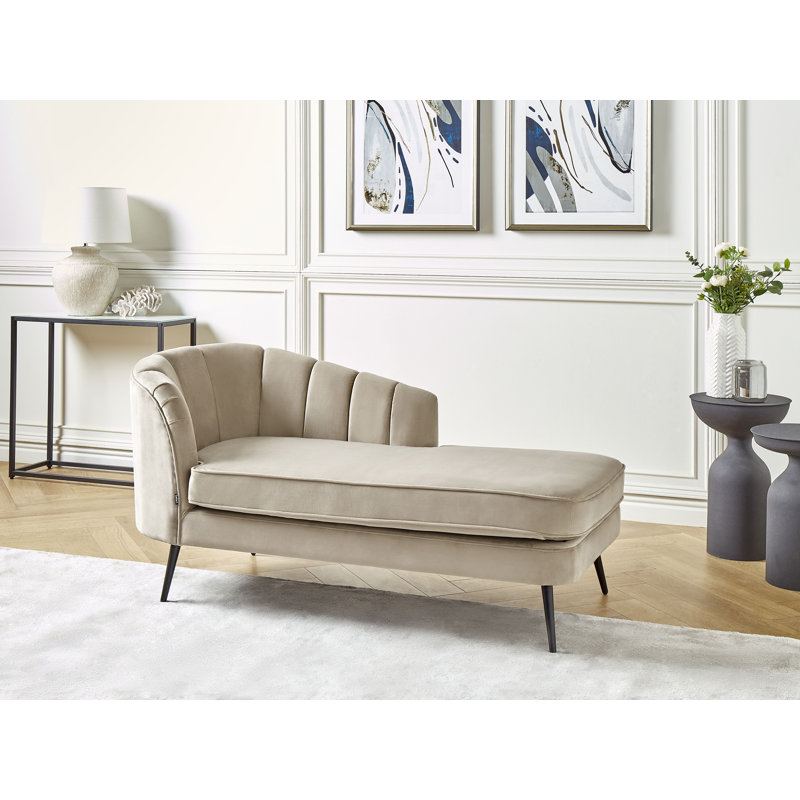 Aireon Velvet Chaise Lounge