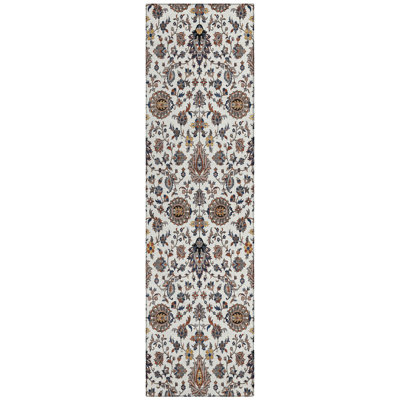 Machine Washable Indoor/Outdoor Husby ACN2192 Global Rug