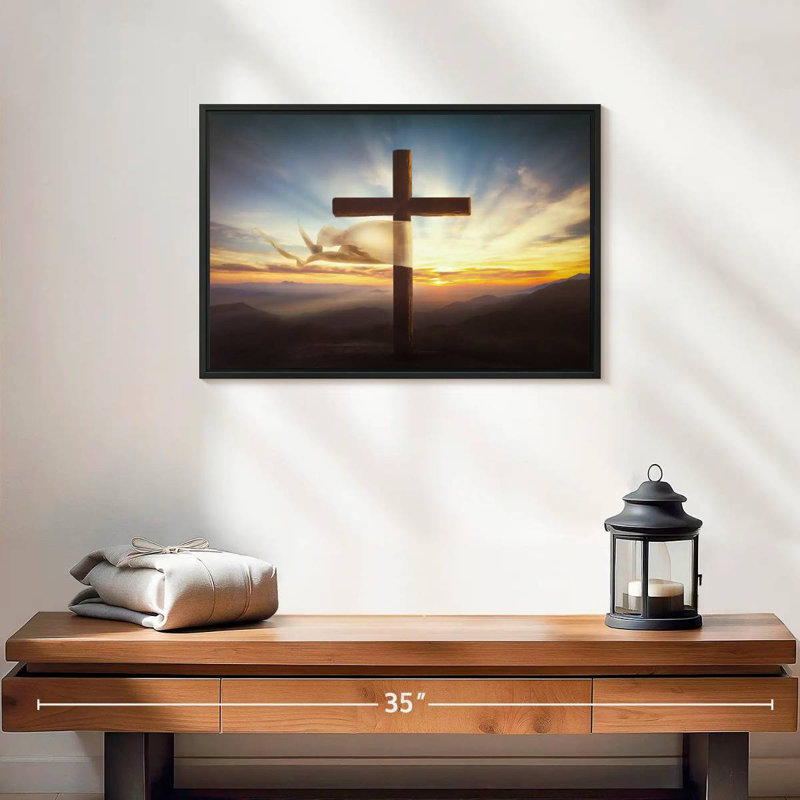 Adella Holy Cross, 13" H x 19" W