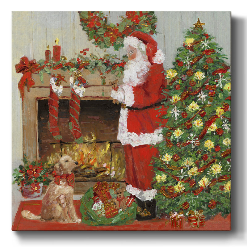 " Santa's Helper ", 16" H x 16" W x 1.5" D