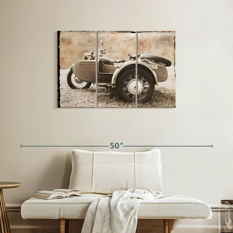 Mehar Ural Motorcycle, 24" H x 38" W
