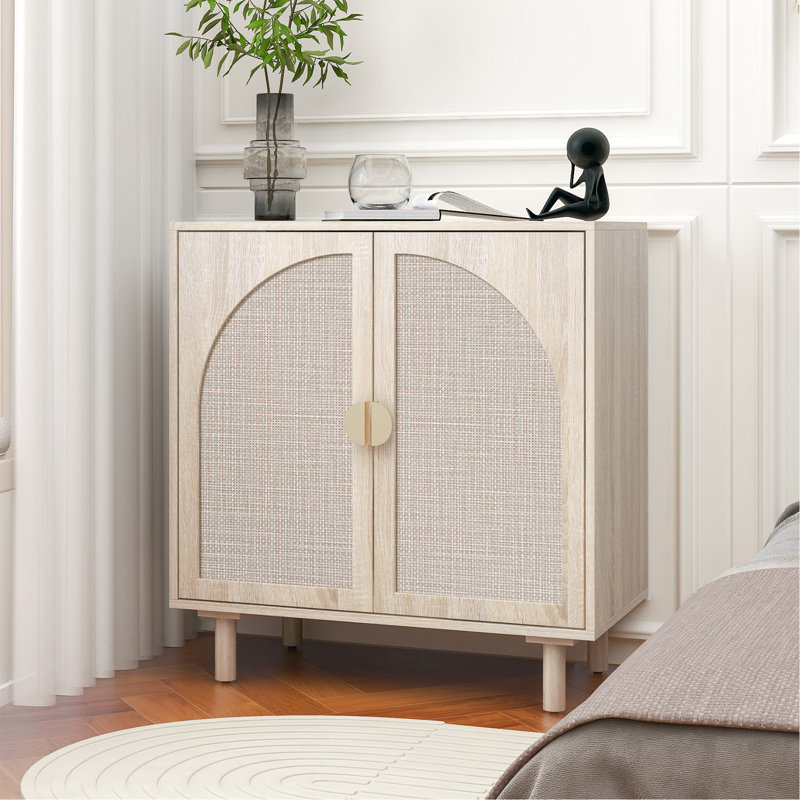 Buffet décoratif Cheshunt, Naturel, H 31,5 po x l 29,72 po x P 15,55 po