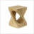 MGO Twist Shape Side Table, Wood-Like Texture, Natural Color-1427079812