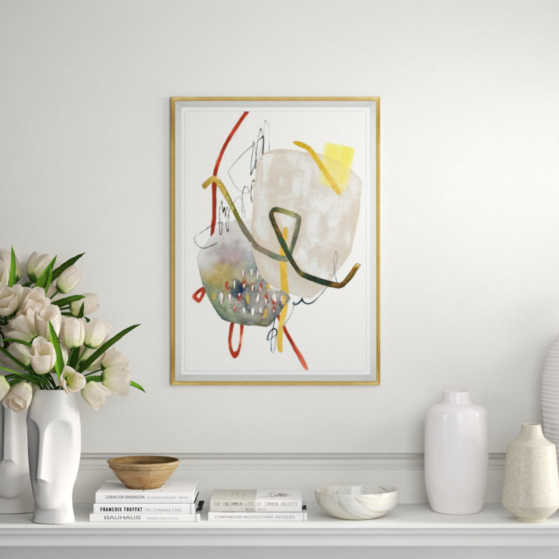 Modern Abstract III Painting by Sara Brown, Glass Coat, 41" H x 30" W x 1.5" D