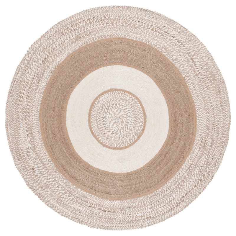 Tapis naturel / ivoire Natural Fiber 532, Rond 5 pi