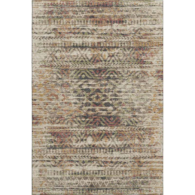 Premium Machine Washable Ansley Moroccan Rug, Rectangle 10' x 14'