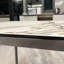 Table à dalle Rock avec pieds en acier inoxydable-105325825