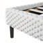 Lit moelleux simple et moderne blanc avec dossier confortable et structure stable pour les grandes chambres-2017749473