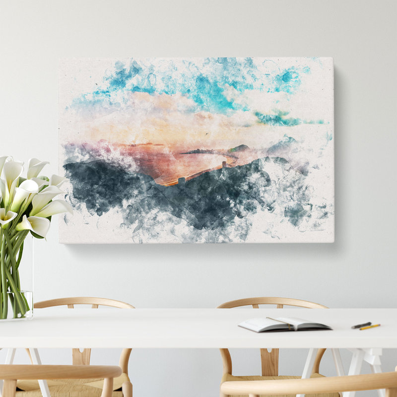 Copacabana Beach In Rio De Janeiro - Wrapped Canvas, 60cm H x 91cm W x 3cm D