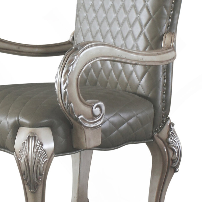 Chaise avec accoudoirs en cuir synthétique Dresde Dresde (ensemble de 2)