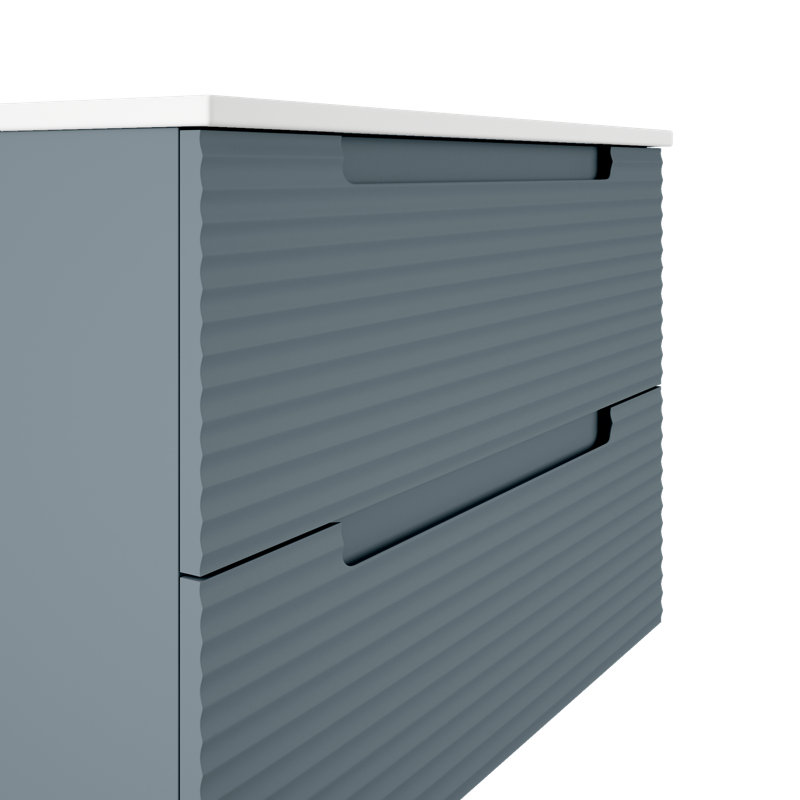 Ensemble de meuble-lavabo simple 32 po, Bleu acier