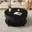 Table basse ronde avec rangement-320562133