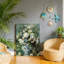 Bouquet de fleurs d'été, art mural en bois à l'arrière 20 x 30 pouces