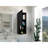 Wenge Rectangle 2-Shelf Medicine Cabinet-42232273