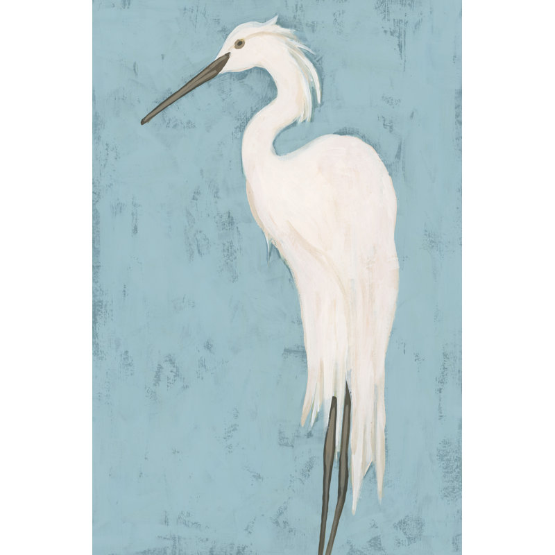 Heron Fresco II by Sheila Finch - Wrapped Canvas Print, 46cm H x 30cm W 