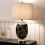 Calmers 67.3cm Table Lamp with Glass Base For Bedroom Furniture, Bedside Buffet Lamp with Linen Shade-76447655-76447654