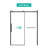 56-60"W X 76"H Sliding Shower Door, Frameless Glass Shower Door, Towel Bar And Handle,Drop Shipping Available-115606825