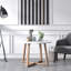 Loom Round Coffee Table, Center Tea Table with Wood Leg, Nordic Design Cocktail Table-750195917