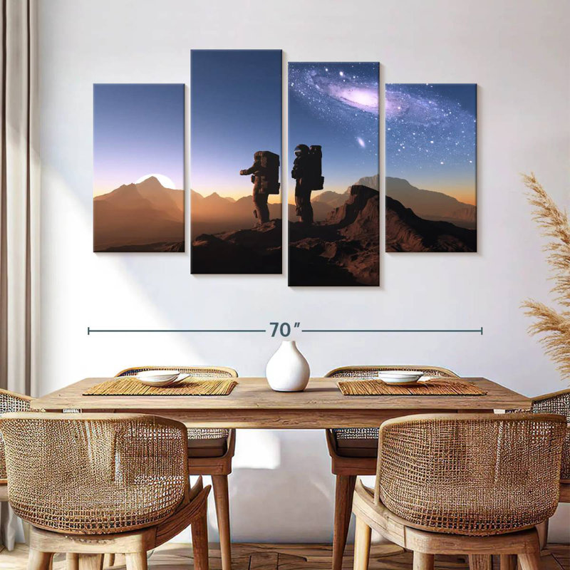 Oberle Astronaut On Planet Surface, 42'' H x 68'' W