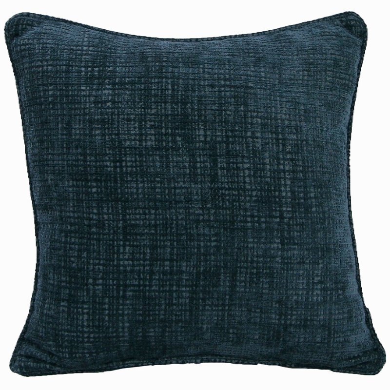 18" x 18" Indoor Throw Pillow, Hatched Turkish Blue