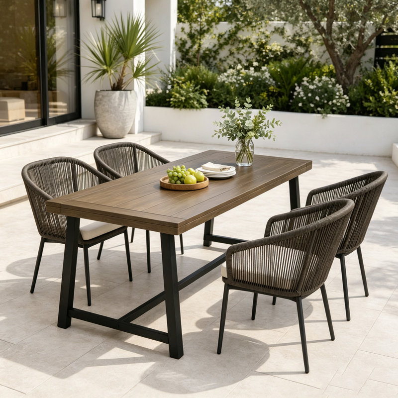 Outdoor  Wood Dining Table
