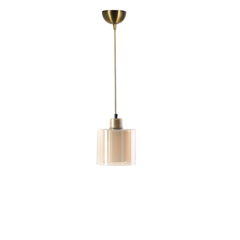 Lustre scandinave Glam, finition cuivre, 27,6 po x 5,5 po | Fabrication 100% métal, peinture séchée au four, revêtement dégringolé | Douille E27, 40 W maximum | Parfait pour les salons et les salles à manger élégants, conception élégante
