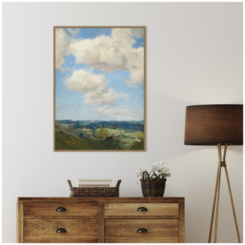 «Summer Morning circa 1910 Charles Harold Davis» par Nostalgia Prints, reproduction d'art sur toile encadrée