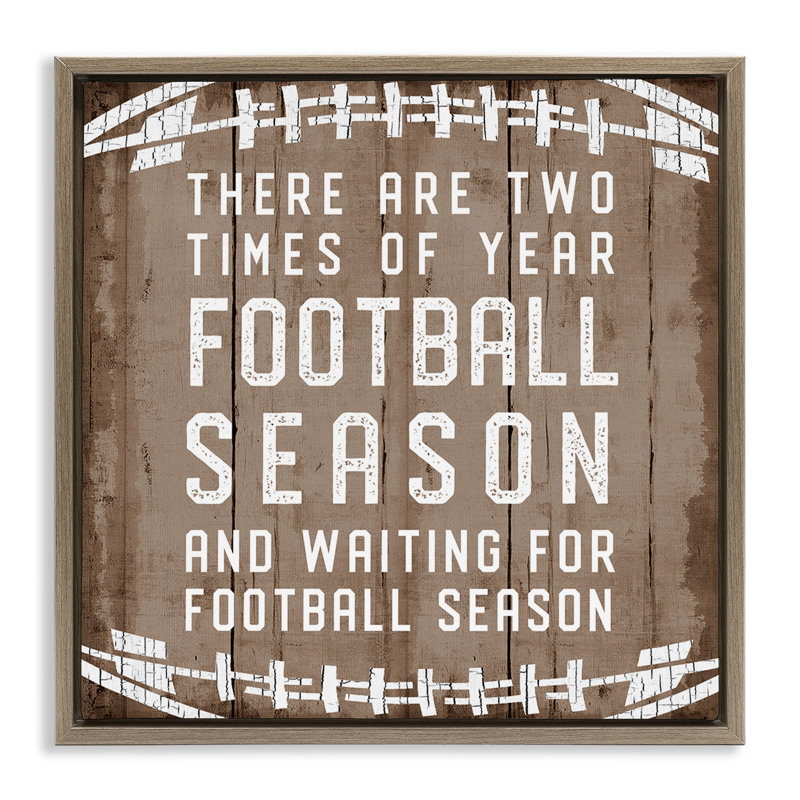 Temps de l'année saison de football, Cadre flottant orme Montalcino, H 25 po x l 25 po