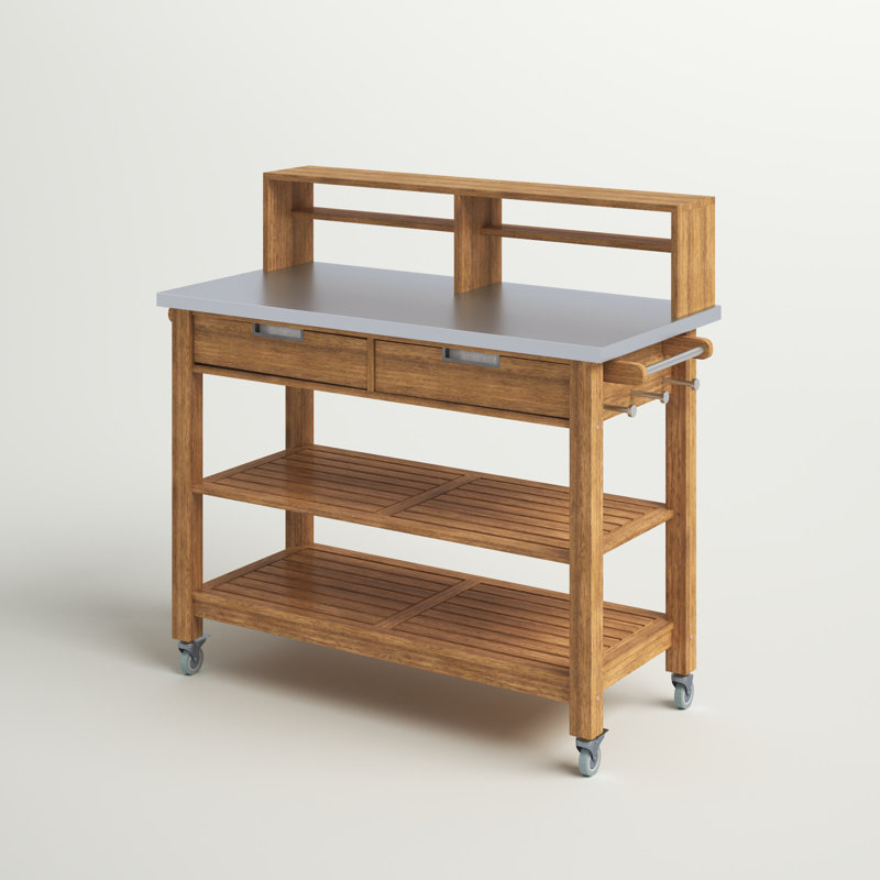 Anjenette Potting Bench, Golden Teak