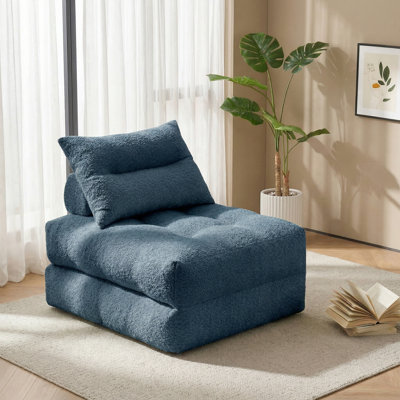 Boneless Folding Sofa Bed, Convertible Chair Bed For Adults Home Lounge And Gaming, Comfortable Stylish Design For Apartment Bedroom Living Room